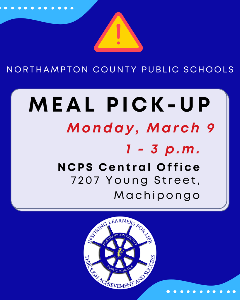 Meal Pick-Up TODAY, 3/9, 1-3 p.m.