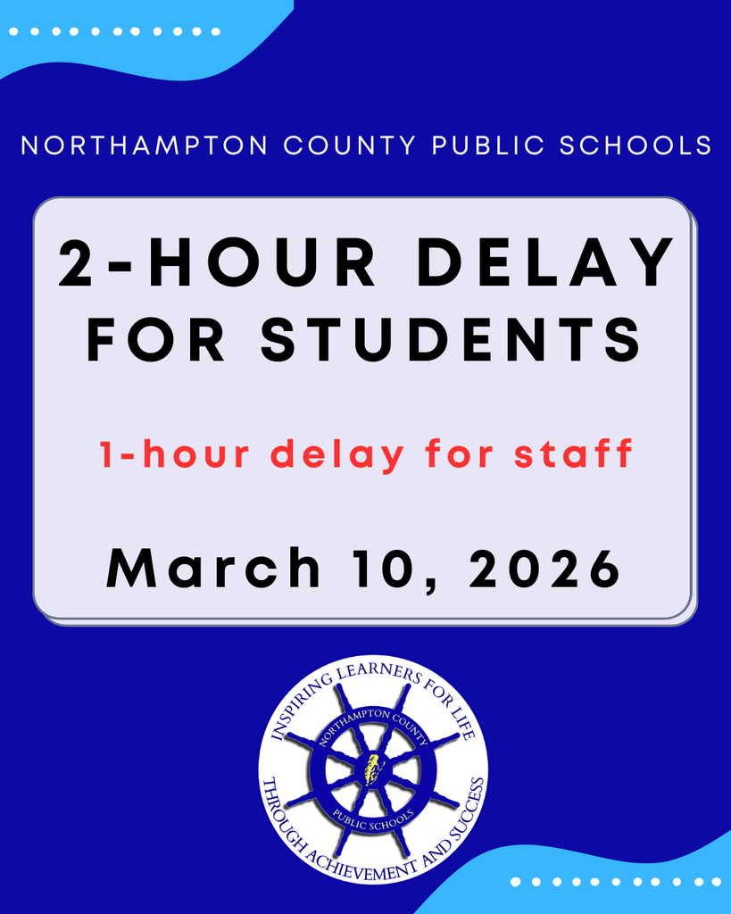3/10: 2-hr delay students, 1-hr delay staff