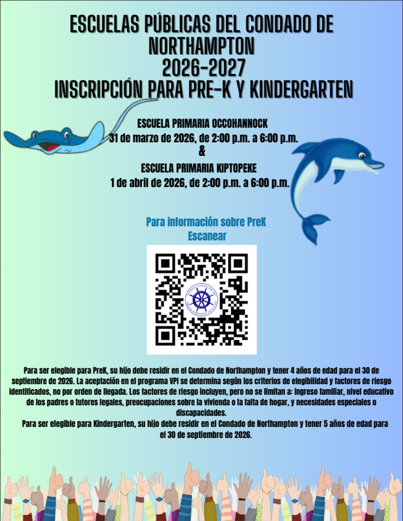 prek and k registration flyer. Events are 3/31 from 2-6 pm at OES and 4/1 from 2-6 pm at KES in Spanish