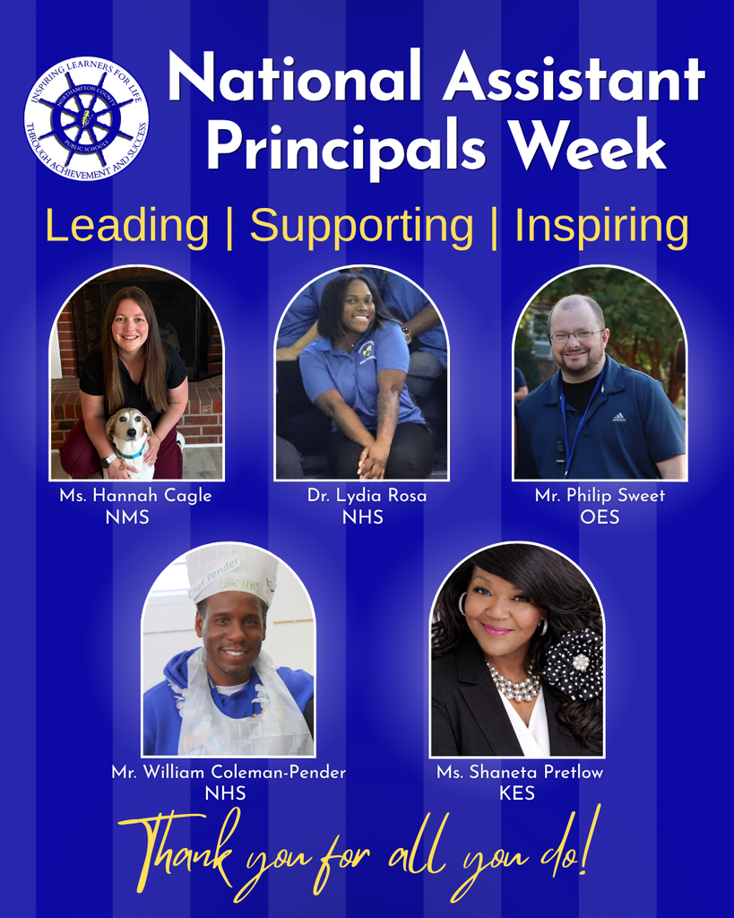 Assistant Principals week recognition graphic with headshots of the APs