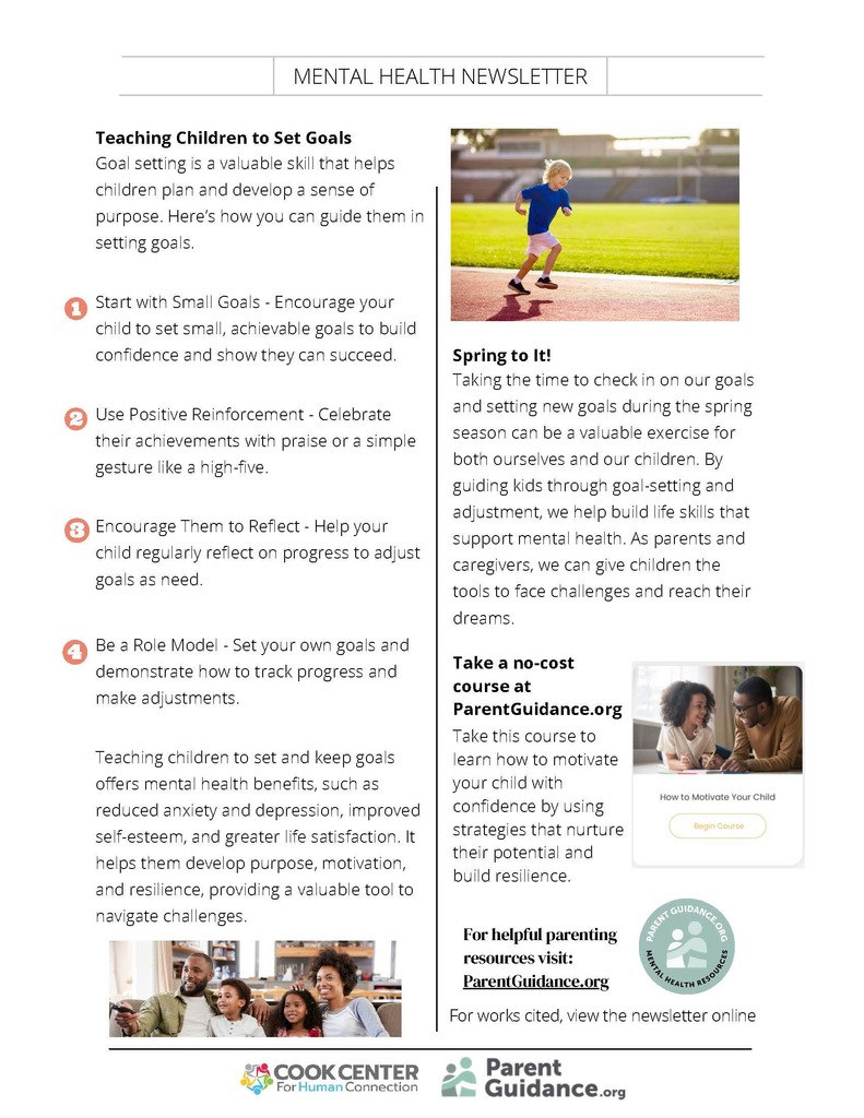 ParentGuidance April Newsletter, Page 2. 