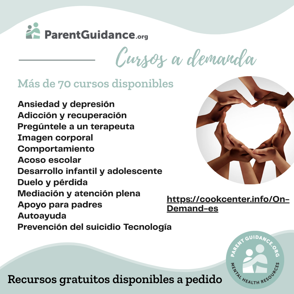 ParentGuidance.org On-Demand Courses list in Spanish
