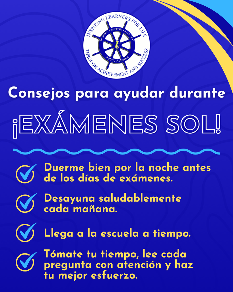 SOL Testing, helpful tips in spanish