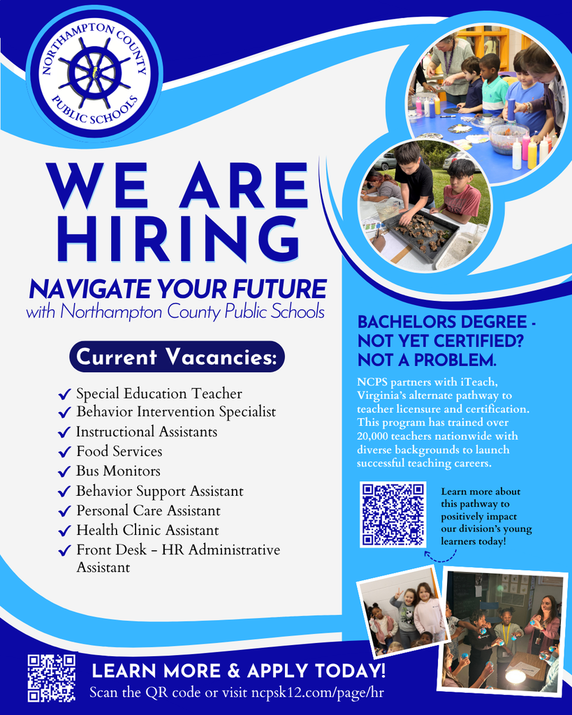 muti-job ad for northampton county public schools