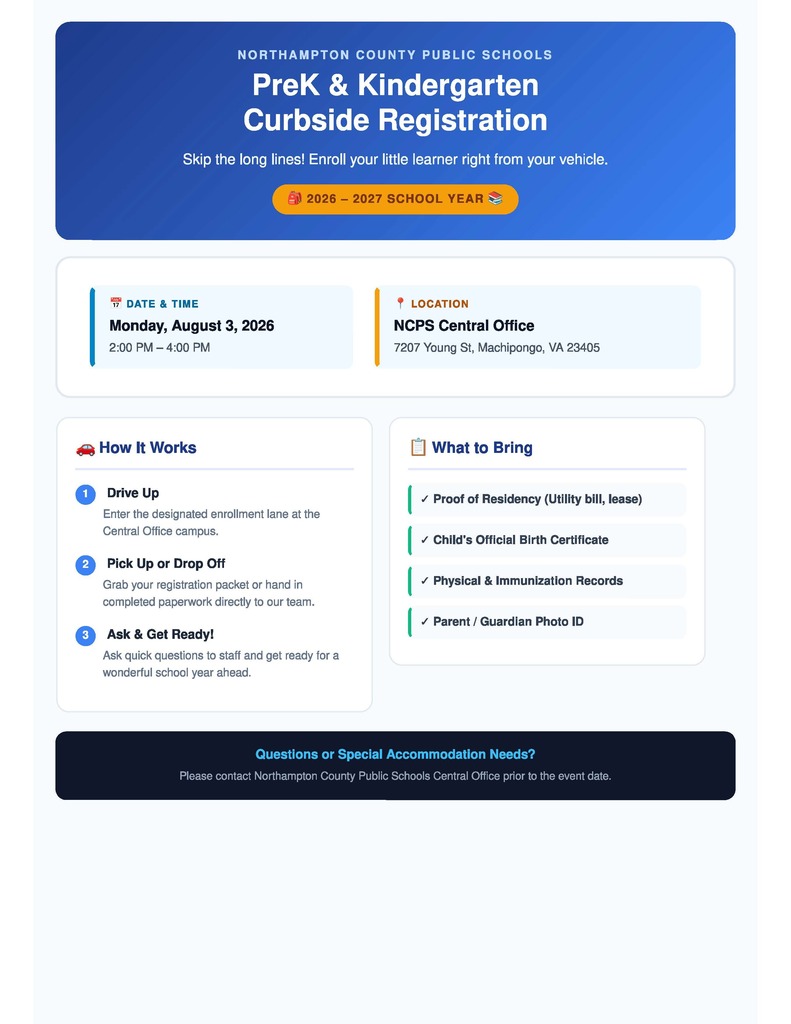 prek registration curbside