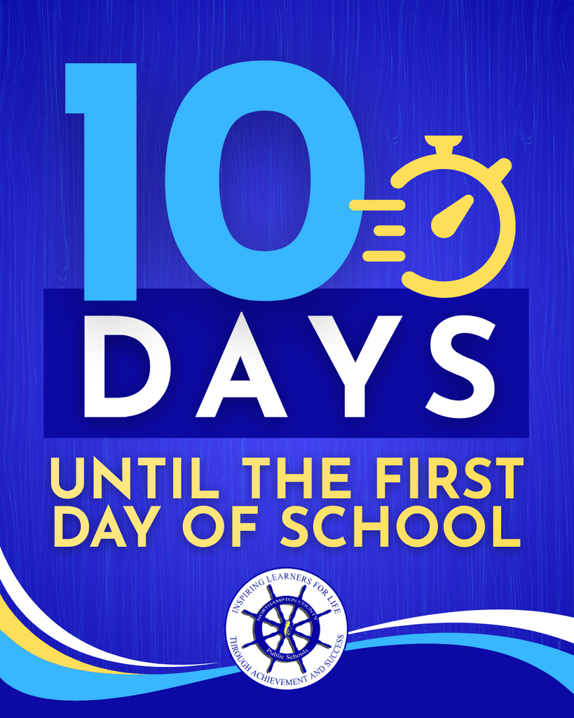 10 days until the first day of school
