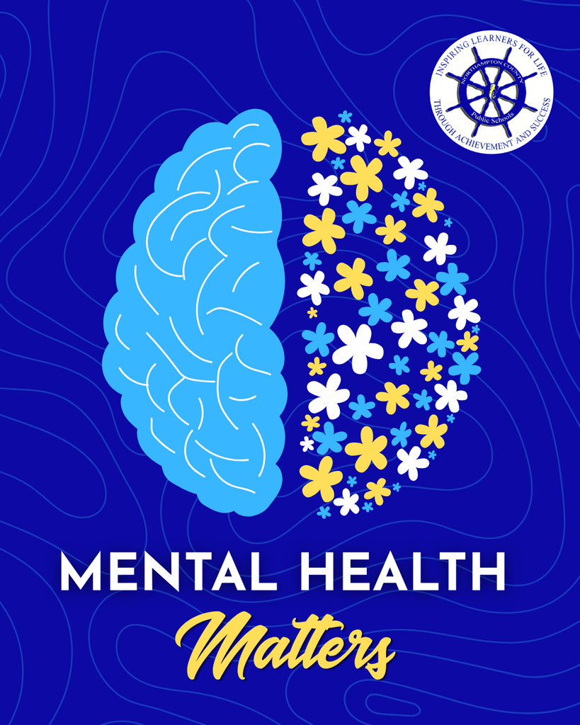 mental health matters graphic with a brain