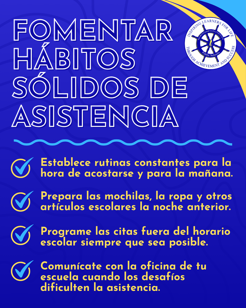 build strong attendance habits in spanish