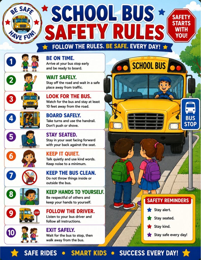school bus safety rules