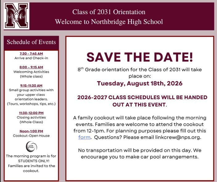 class of 2031 orientation