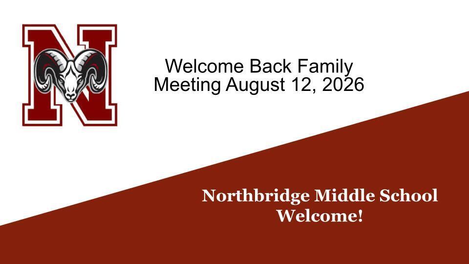 Welcome Back Family Meeting 26-27