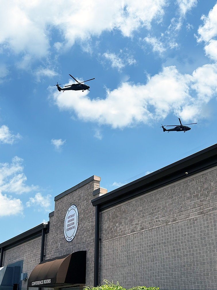 Military flyover. June 1, 2026