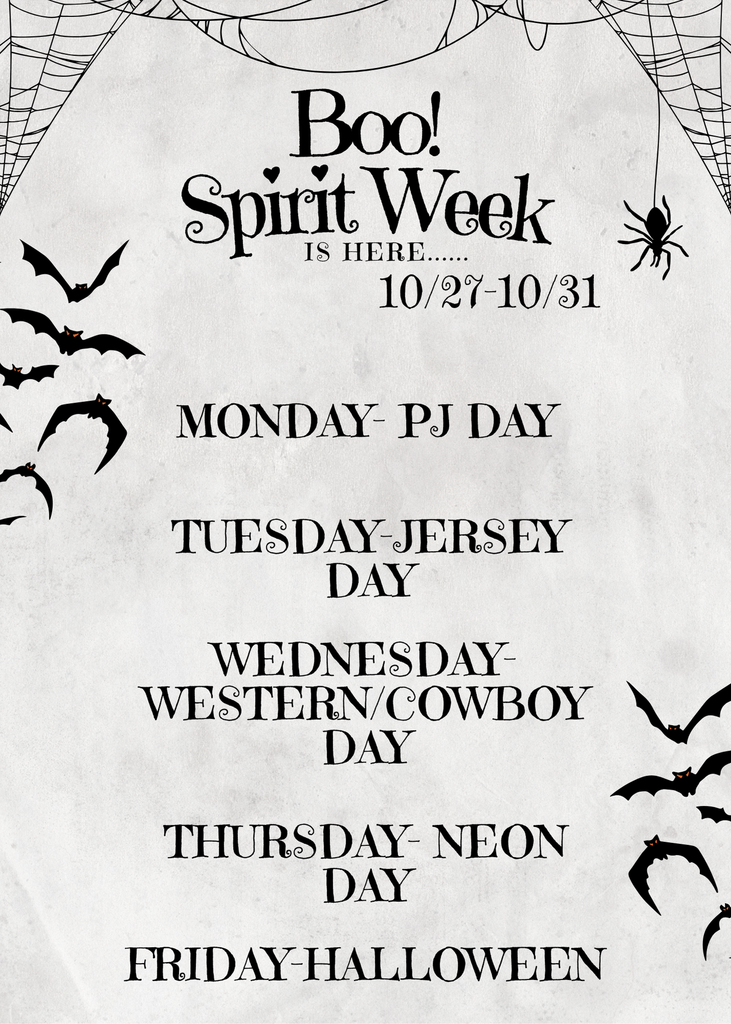 spirit week flyer... 