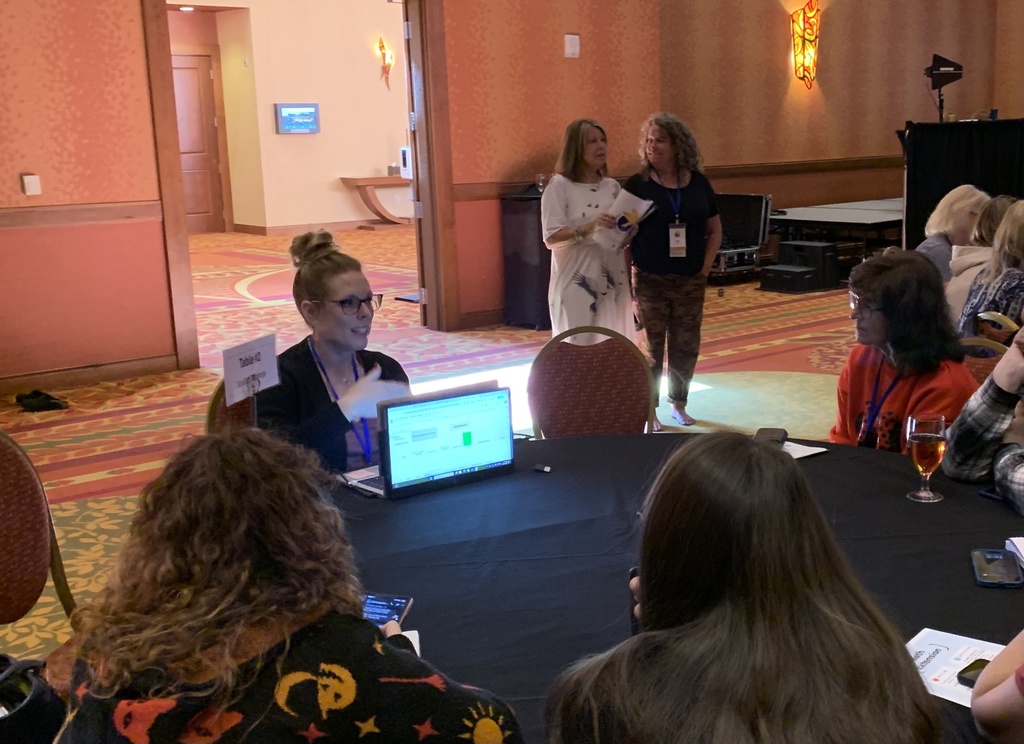 Christie at round table at CAGT