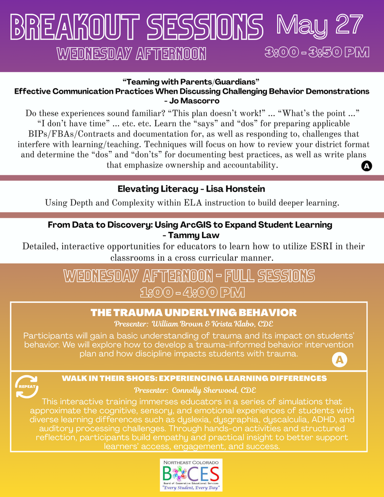 Summer Summit Professional Development Flyer with QR Registration