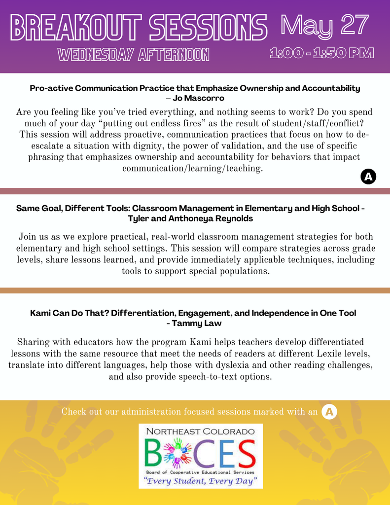 Summer Summit Professional Development Flyer with QR Registration