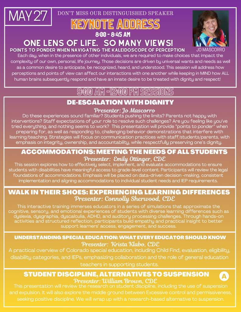 Summer Summit Professional Development Flyer with QR Registration