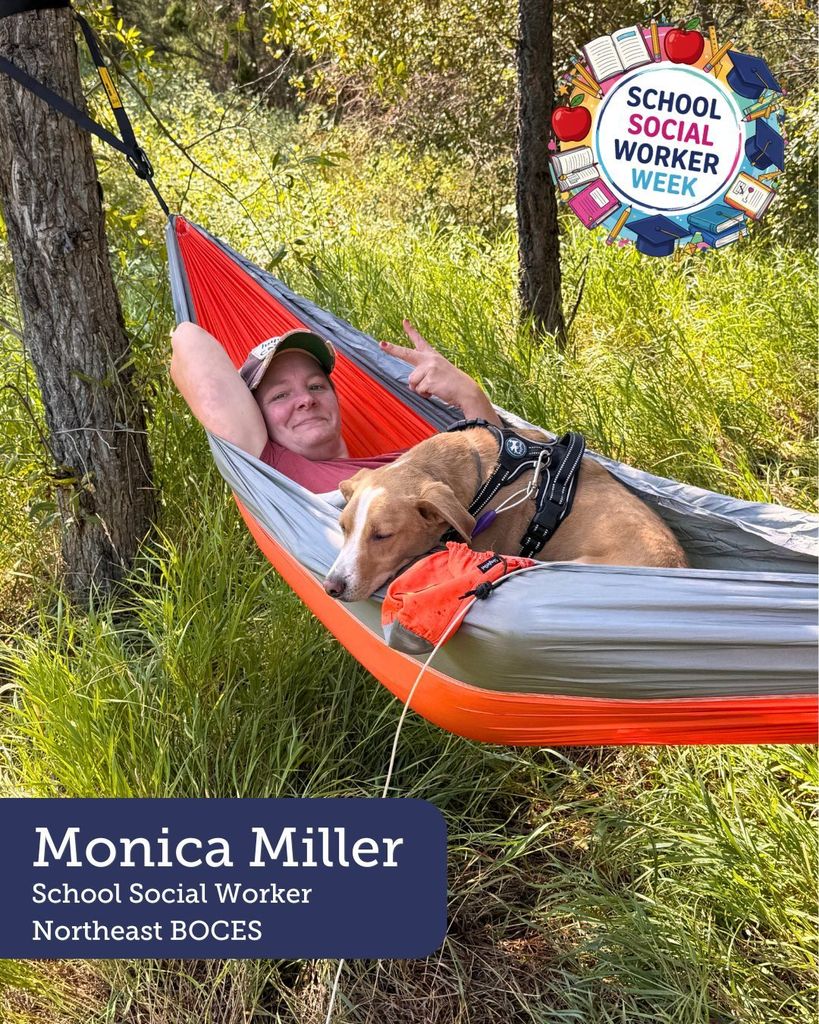 School Social Worker Week recognizes NE BOCES' Monica Miller, pictures with her family