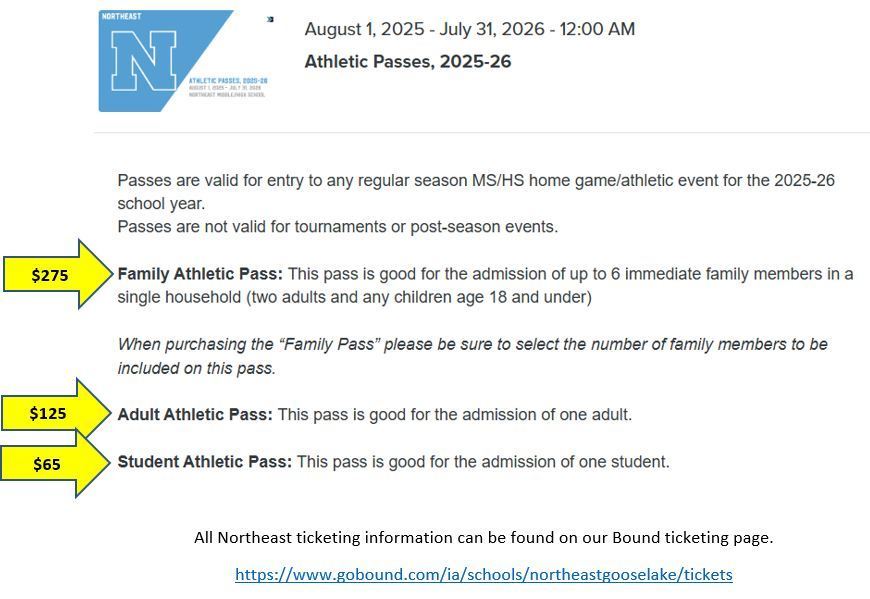 2025-26 Athletic Ticket Information