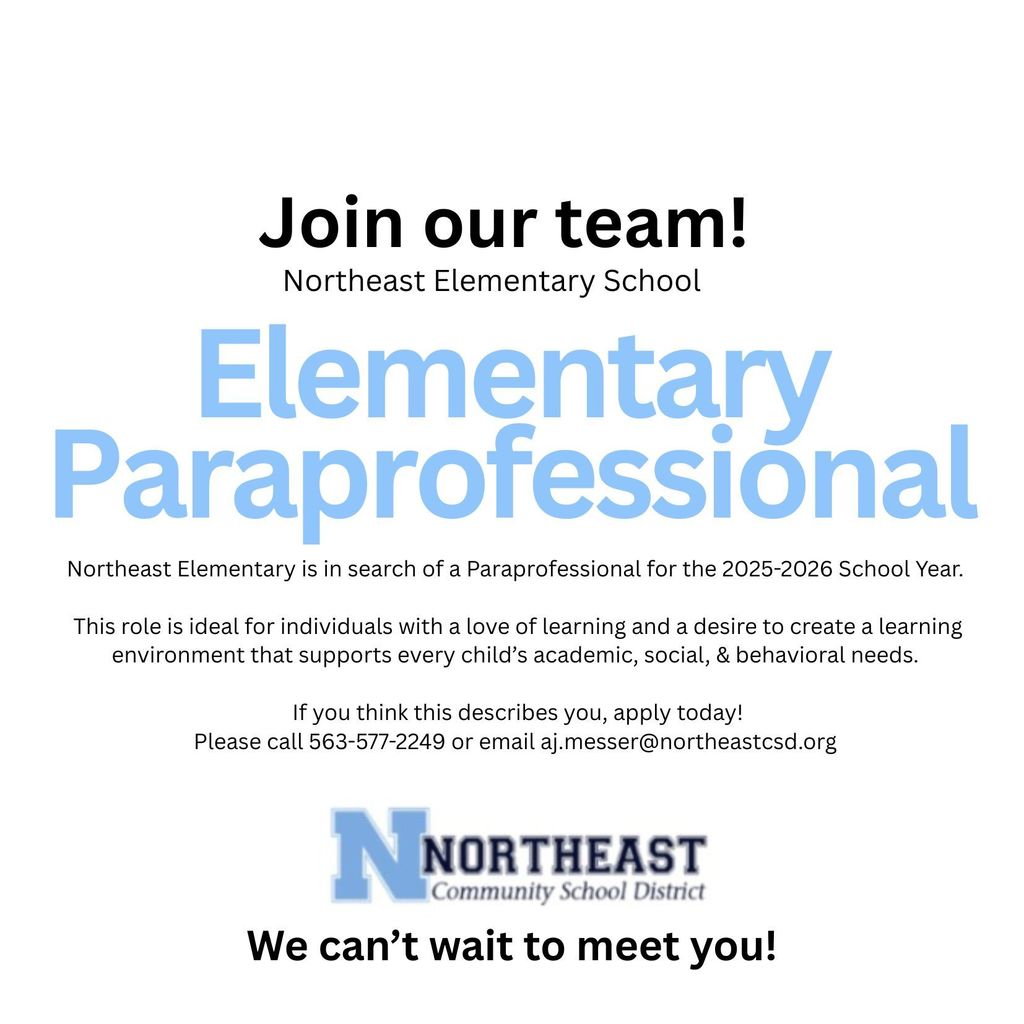 Elementary Paraprofessional Posting