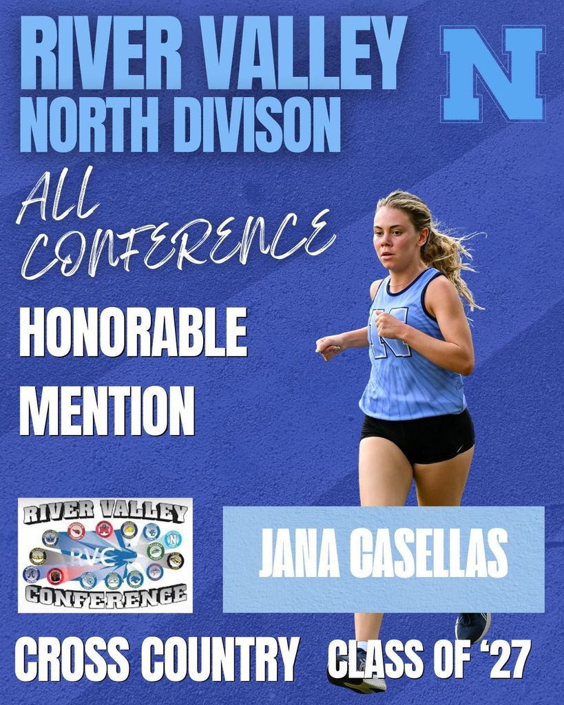 Cross country runner, honorable mention, RCV conference.