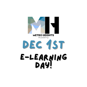 MHA is having a E-Learning day on December 1st!