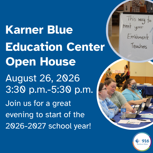 A reminder about the Karner Blue Education Center Open House on August 26 from 3:30 p.m. to 5:30 p.m.