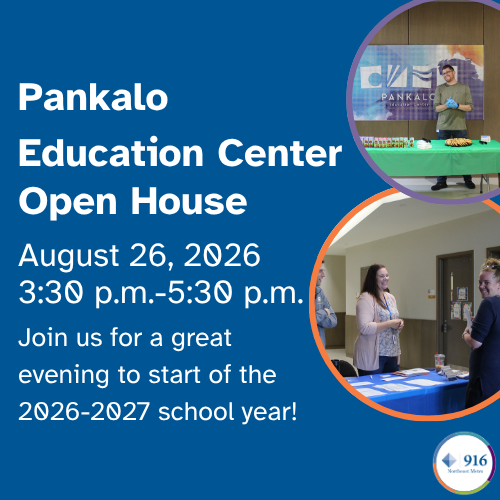 A reminder about the Pankalo Education Center Open House on August 26 from 3:30 p.m. to 5:30 p.m.