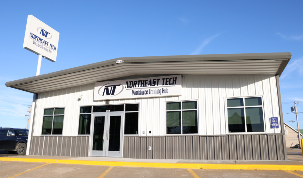 The Hub, pictured here, is located in downtown Pryor, Okla.