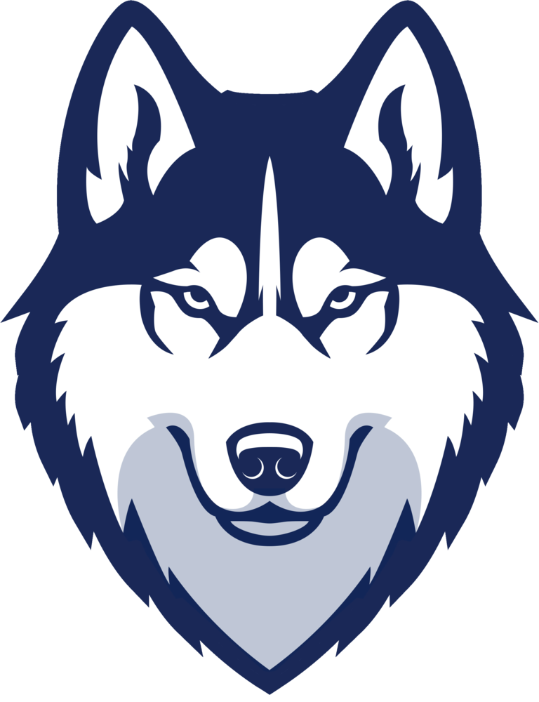 The new logo for Northeast Tech's mascot, the Husky.