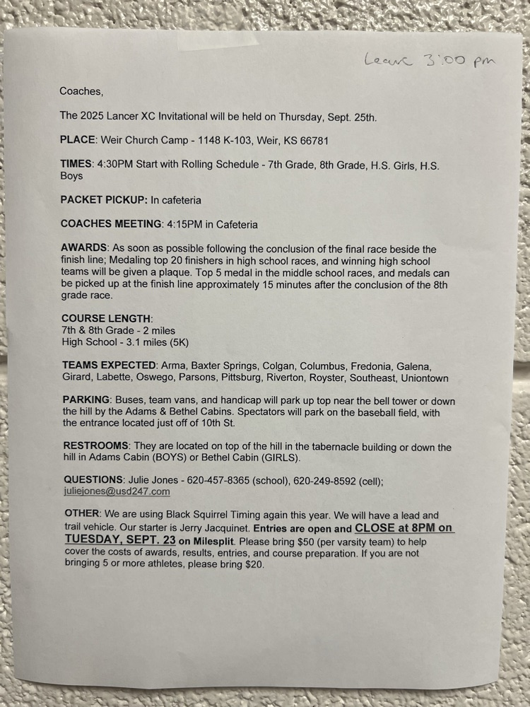 SHS Cross Country Meet