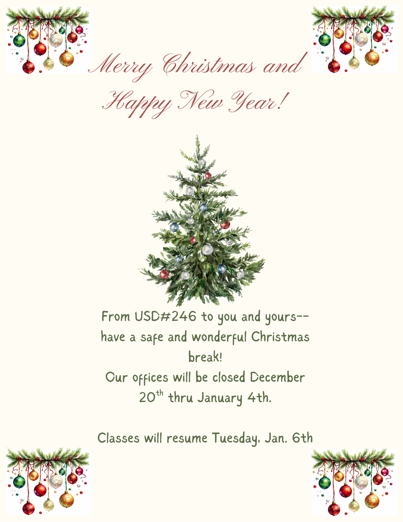 christmas break flyer