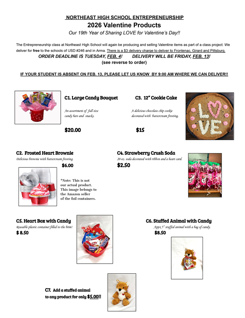 Our 19th year of Valentine Sales!