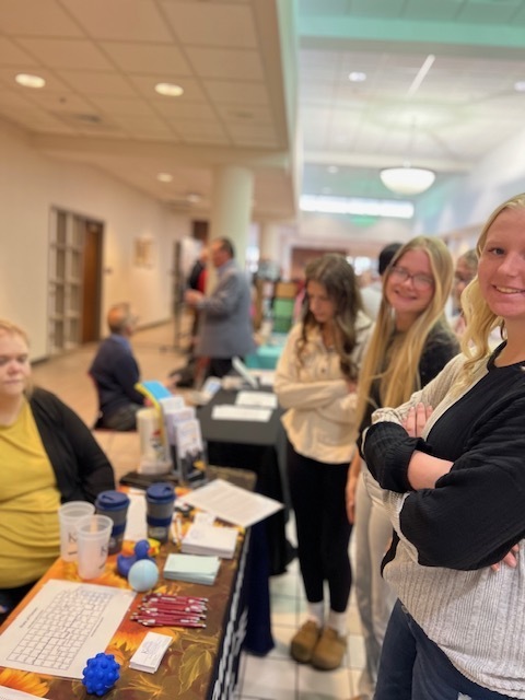 Meeting with vendors at Law Day