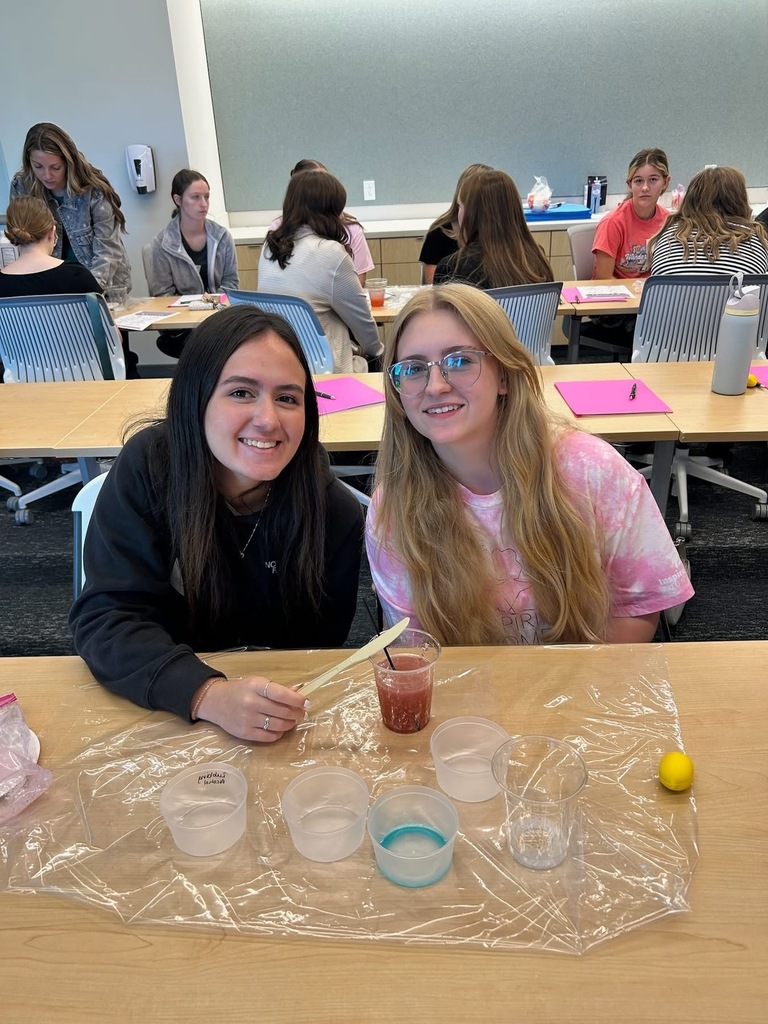Juniors Helena Nahime and Ava Ruddick