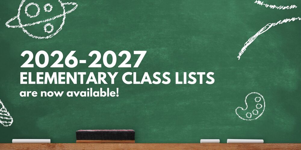 Elementary Class Lists are now available!
