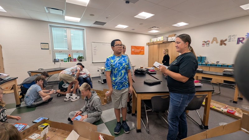 Stacie Schroeder With Students