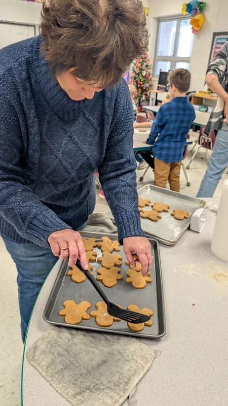 Denise Hornish and cookies
