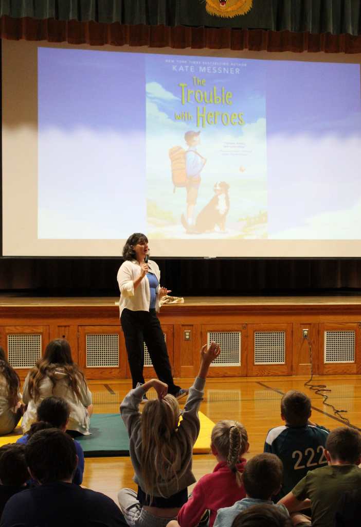Kate Messner author visit to NAC Elementary