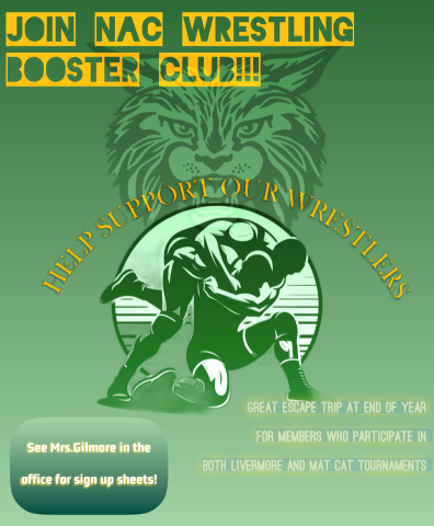 Join NAC Wrestling Booster Club!