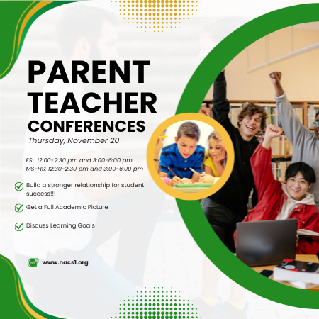 Parent-Teacher Conferences Thursday, November 20