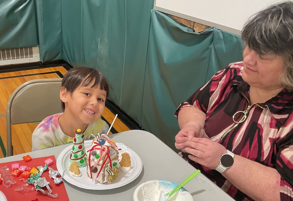 Kindergarten gingerbread family event