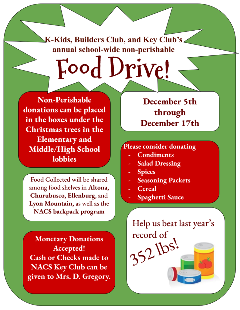 NAC Food Drive