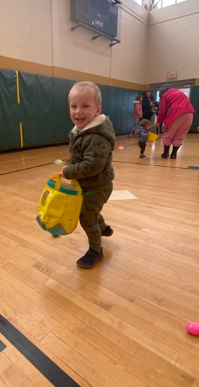 One enthusiastic Easter Egg participant