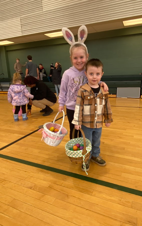 Two Easter Egg Hunt Participants 