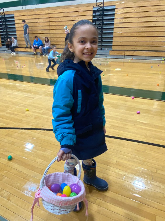 A smiling Easter Egg participant