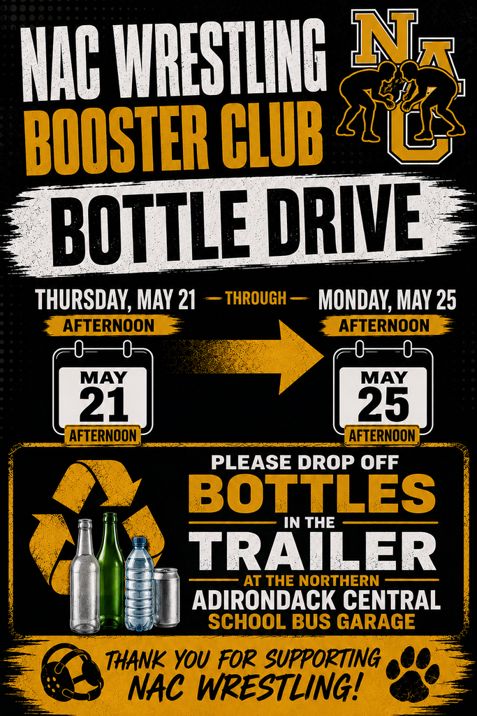 NAC Wrestling Booster Club Bottle Drive