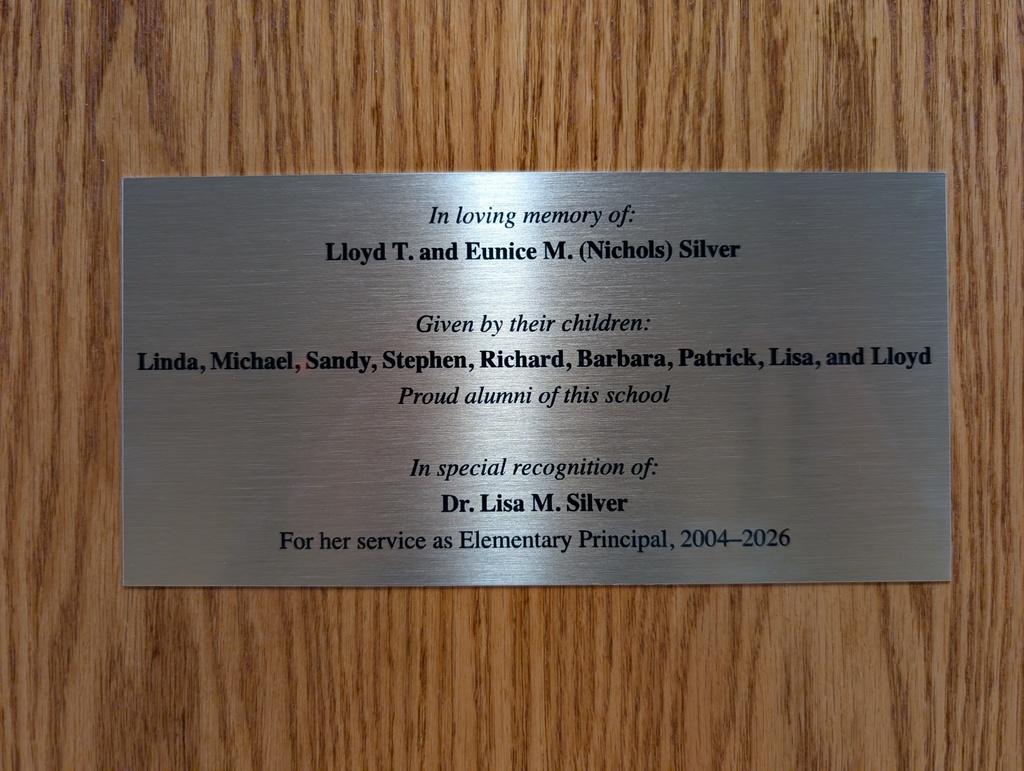 Donated in memory of