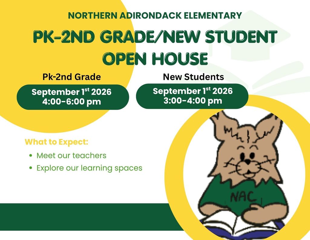 PreK-2 and new student open house