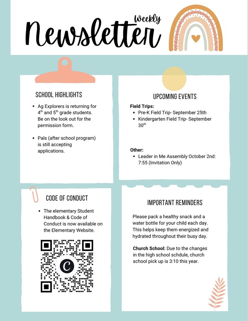 Weekly Newsletter 9.24